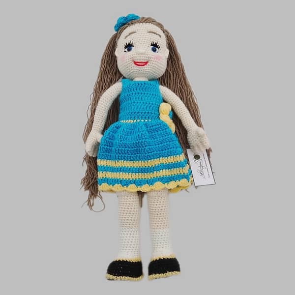 Amigurumi Doll with a blue dress