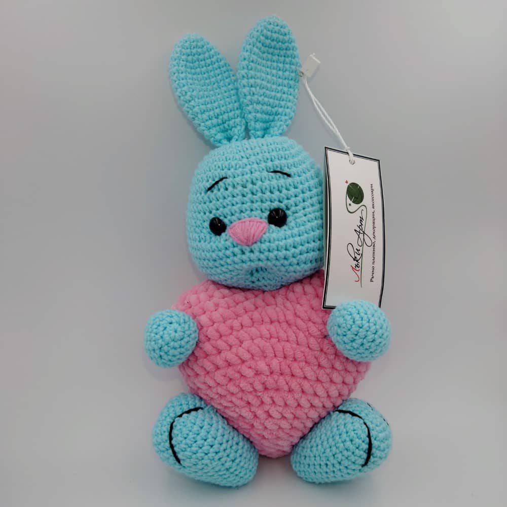 ИГРАЧКА ПЛЮШЕНО ЗАЙЧЕ - Lucky-handmade.com